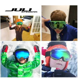 Juli Snowboard & Ski Goggles for Kids - Premium Snow Goggles（Red）