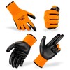 ACKTRA Ultra-Thin PU Safety WORK GLOVES 12 Pairs, WG002 Yellow/Black,