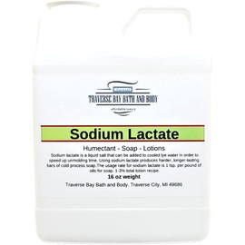 Sodium Lactate, 16 oz, Safety Sealed Container. 60% Concentration USP Natural Preservative Made in The USA