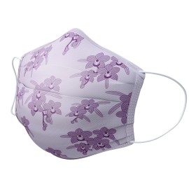 Beesure Orchid Purple Face Masks 50 Pack Latex Free Astm Level 2 Comfort Design
