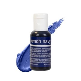 Chefmaster Liqua-Gel® Food Coloring | Vibrant Color | Professional-Grade Dye for Icing, Frosting, Fondant | Baking & Decorating | French Navy | Red 3-Free | Made in USA | 0.70 oz