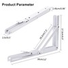 Folding Shelf Bracket 30cm,YUMORE Heavy Duty Collapsible Brackets Shelf Support