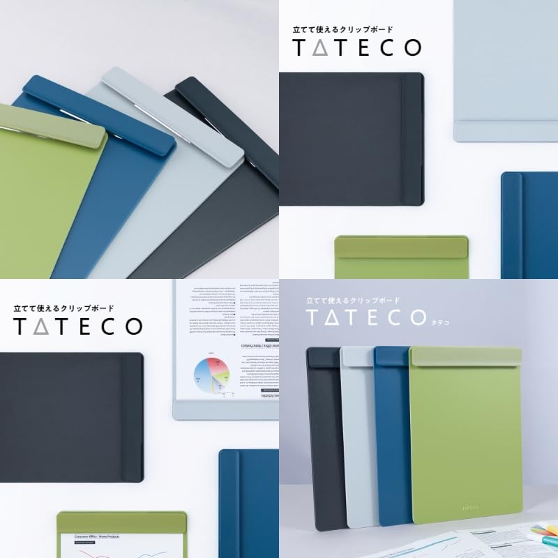 Nakabayashi Stand Clipboard, A4/E Type, Night Blue, QB-TTCA4-B