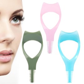3pcs Mascara Shield Applicator Guard 3 in 1 Lash Tool with Eyelash Comb Upper Lower Eyelashes Mascara Applicator Tool