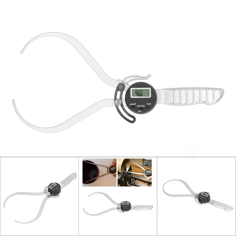 Digital Thickness Gauge 0 to 200mm Measure Range Unit Conversion