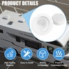 2PCS RV Roof Plumbing Vent Caps Kit with Screen, Camper