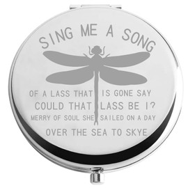 Zuo Bao Music Lyrics Makeup Mirror TV Series Gift Sing Me a Song Compact Mirror Dragonfly Mirror for Fans (Sing ME A Song)