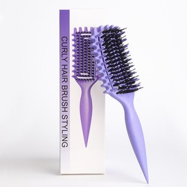 Professional Curling Comb, 1 Piece, Purple / 프로페셔널 컬링 빗, 1개, 보라