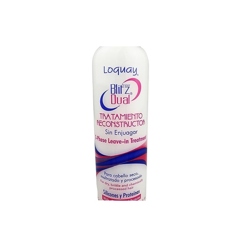 Loquay Blitz Dual Tratamiento Reconstructor Leche Capilar Cabello Seco y