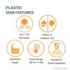 ComplianceSigns.com Trash Sign, 10x7 in. Plastic for Recycling/Trash/Conserve