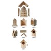 Owl Nesting Box for Outdoors - Weatherproof Handmade Wooden Bird
