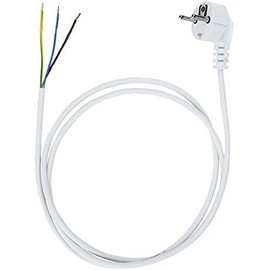Connection Cable Power Cable 3-Pin 3 x 0.75 mm² (5.0 Metres, White)