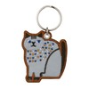 Decoré Corporation Reflective Embroidery Key Ring, CAT Brown, Approx. 2.1