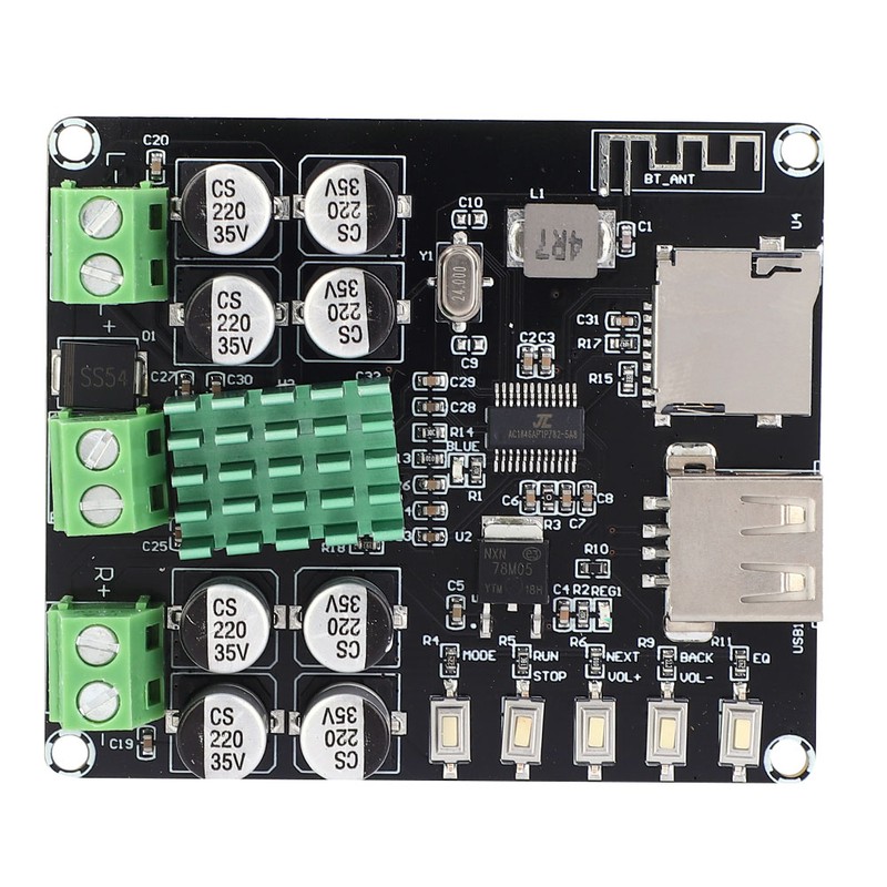 VHM-302 TPA3116D2 2x50W Dual Channel Digital Stereo Bluetooth Audio Amplifier
