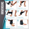 KINETIC EVOLUTION Adjustable Foot Brace Provides Elastic Ankle Protection for