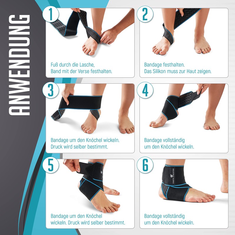 KINETIC EVOLUTION Adjustable Foot Brace Provides Elastic Ankle Protection for