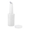 Restaurantware 1 qt Plastic Quick Pour Storage Container Bottle -