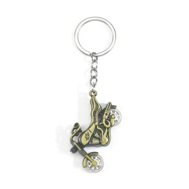 Motorrad Schlüsselanhänger, Metall Auto Keychain Anhänger Deko, Motorrad Geschenke für Männer, Glücksbringer, Führerschein Bestanden Geschenk