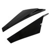 2pcs Rear Window Side Spoiler ABS Glossy Black Wing Trim