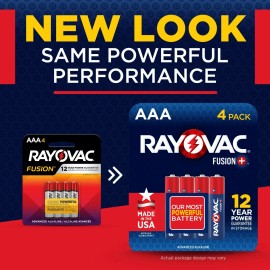 Rayovac Fusion AAA Batteries (30 Pack), Triple A Alkaline Batteries