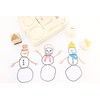 ExcelMark Create Your Own Snowman - Engraved Wood Rubber Stamp