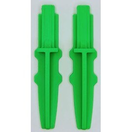 Fitter Critter Replacement for Lasko Box Fan Feet, 2 Pack, Stronger Than Original, Excellent Fit, 1 Set of 2 FEET, 2 FEET Total (NEON Green)
