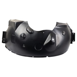 TRQ Front Right Inner Fender Liner Black Passenger Side Compatible with 2008-2010 Ford F-250 Super Duty F-350 Super Duty FO1249147