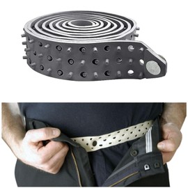 Hero's Pride Shirt Tailor Rubber Belt - Adjustable Shirt Stays for Men - Non-Slip Shirt Keepers for Law Enforcement - Stay Tucked in Appearance (Grey, 60")