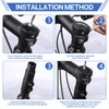 Bike Stem Riser Handlebar Extender 120mm,Aluminium Alloy Bicycle Fork Stem