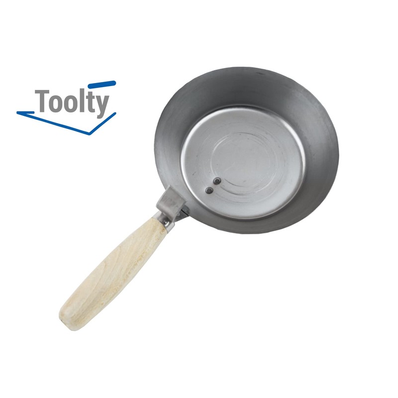 Toolty Masonry Scoop, Construction Pan - 185mm (7.28") - Wooden