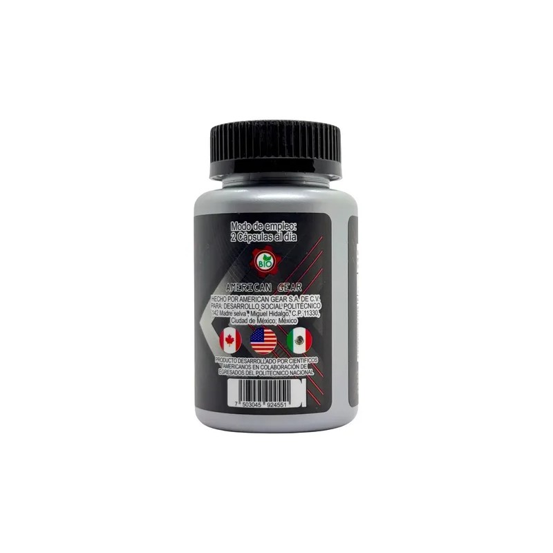 American Gear Psyllium Ovata 60 Cápsulas Fibra Suplemento Nutricional