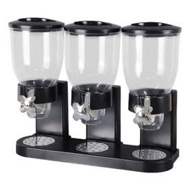 SOONHUA Cereal Dispenser for Countertop, 6L Large Capacity Cereal Container Storage, 67.6oz/2L Canisters Dry Food Dispenser for Nuts, Grain, Oatmeal, Candies, Snacks Home Office Restaurant Decor