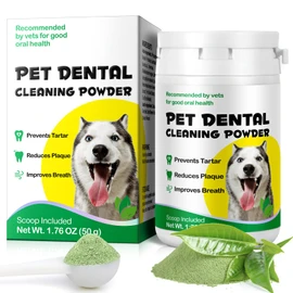 Teeth Cleaning Powder for Dogs,Pets Dental Formula Dog Dental Powder, Dog Tartar Remover for Teeth with Probiotics, Dog Tooth Powder That Can Remove Plaque & Bad Breath (1.76 oz)