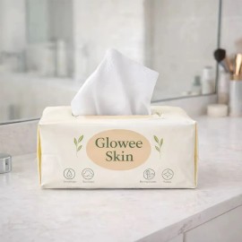 Toallitas Faciales Glowee Skin 70 Pzas 100% Fibra Vegetal