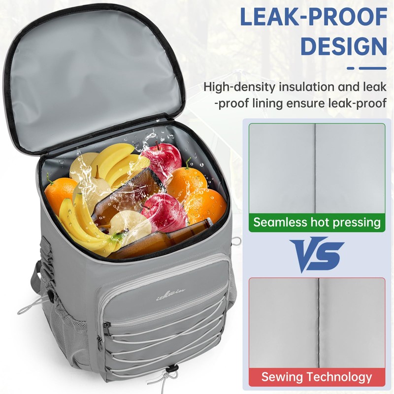OUUTMEE Cooler Backpack, Lightweight Insulated Cooler backpack Leakproof for 30