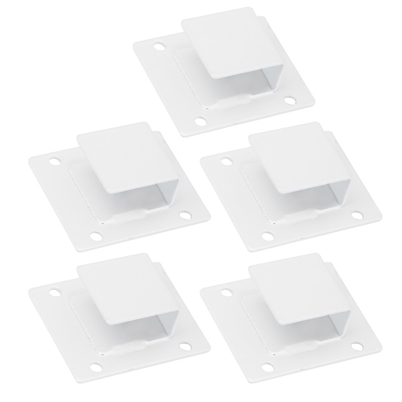 5pcs Wall Shelf Tube Holder Stainless Steel Bar Mount Bracket