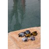 Peepers by PeeperSpecs 18th Hole Polarized Sunglasses Square, Charcoal Horn,