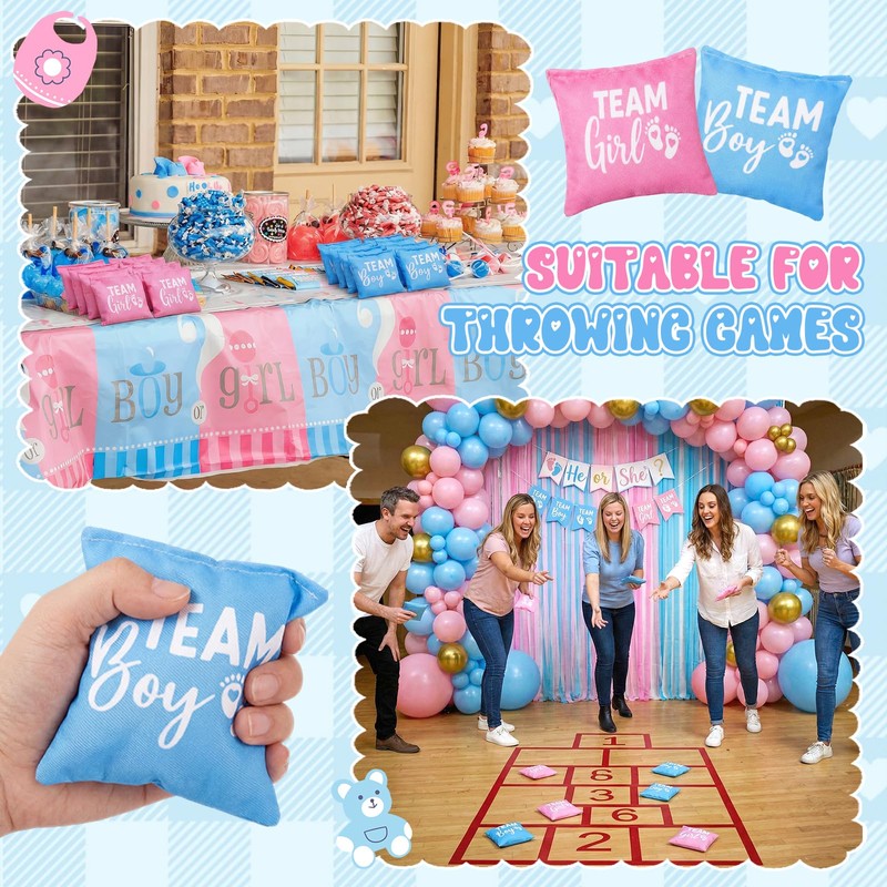 Soulchen 12 Pack Baby Shower Bean Bags for Tossing Game,