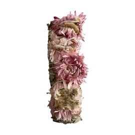 VIE Wholesale Pink Sunflower and White Sage Smudge Sticks, 4", 10 Pieces