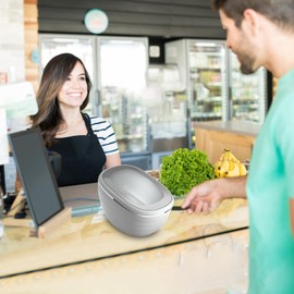 Docooler Zahlungscode-Scanplattform Kabelgebundener Barcode-Scanner mit Sprachansage Unterstützt eine Vielzahl von Systemen und Registrierkassen für POS-PC-Supermärkte