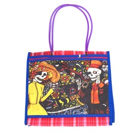 Leos Imports (TM ASA Deluxe Mexican Mercado Shoulder Mesh Bag (DOD The Couple)