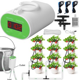 iMounTEK Rechargeable Automatic Watering Irrigation System With Timer Pump For 12 Plants
