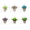 Vibrant Leaf Set of 6 Artificial babysbreath Plants Lavender Flower