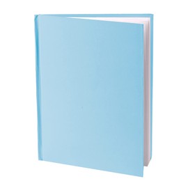 ASHLEY PRODUCTIONS Young Authors Blue Hardcover Blank Book, White Pages, 11"H x 8-1/2"W Portrait, 14 Sheets/28 Pages