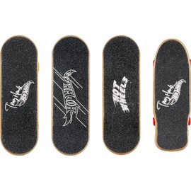 Hot Wheels, Multipack de Skate, Rampa Vert, 4 Patinetas para Dedos y 2 Pares de Tenis de Skate, Skate, Juguete para Niños, Mattel