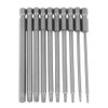 1/4 Inch Torx Security Head Screwdriver Bits, 100 mm S2