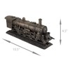 Veronese Design 10.5" Long Steam Locomotive Engine Cold Cast Resin