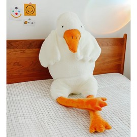 Cute Big White Geese Pillow Plush Toy - Color: white big white geese, height: 165cm
