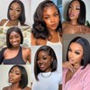 4X4 Lace Front Wigs Human Hair Straight Bob Wig Human