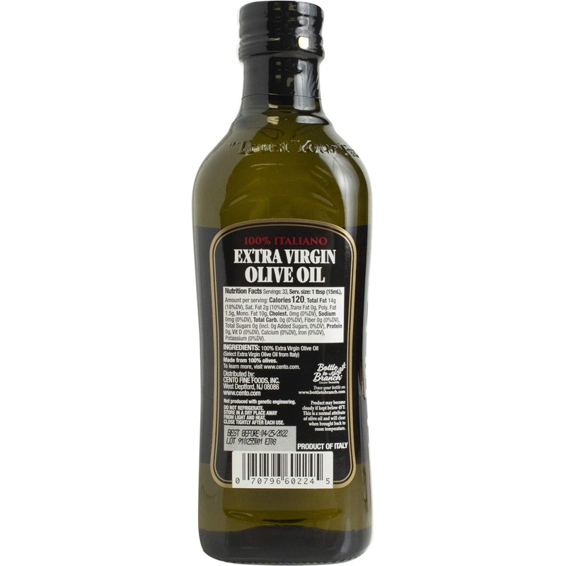 Cento 100% Italiano Extra Virgin Olive Oil 16.9 OZ